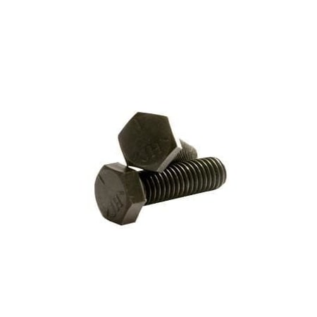 Grade 5, 3/8-16 Hex Head Cap Screw, Plain Steel, 3/4 In L, 1100 PK